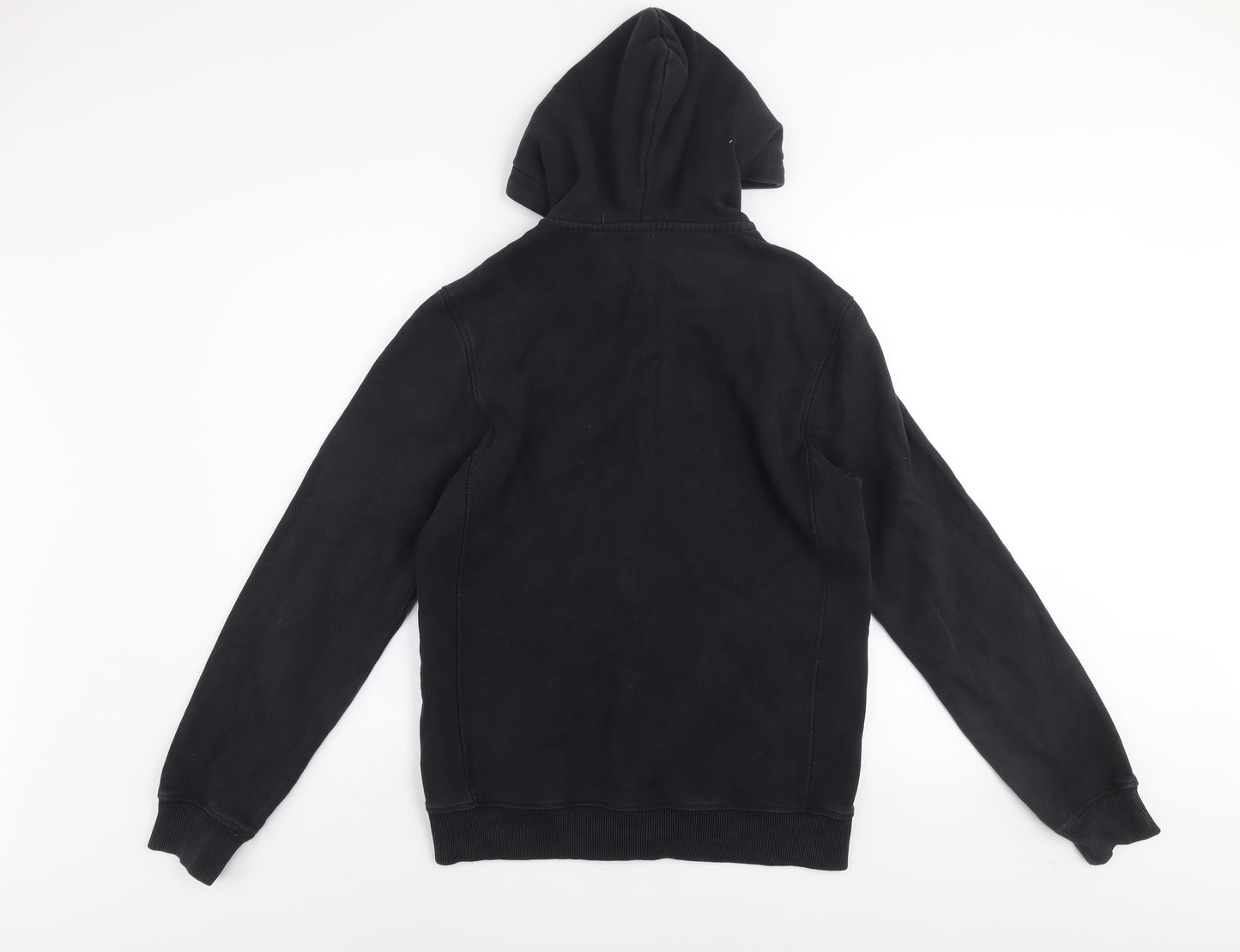 Next Men’s Black Small Zip Hoodie Jacket Cotton Blend