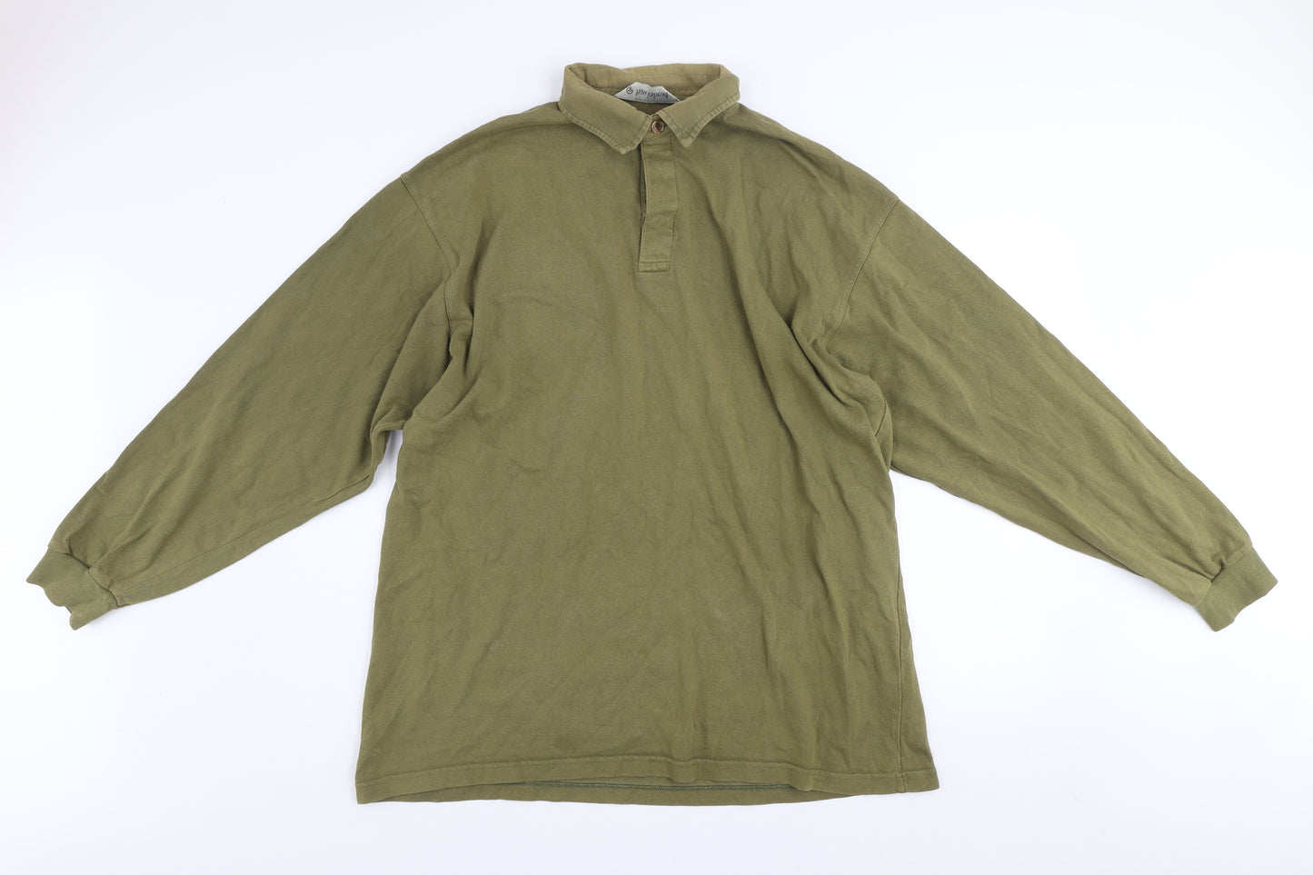 Hawkshead Men's Green XL Long Sleeve Cotton Button-Up Shirt