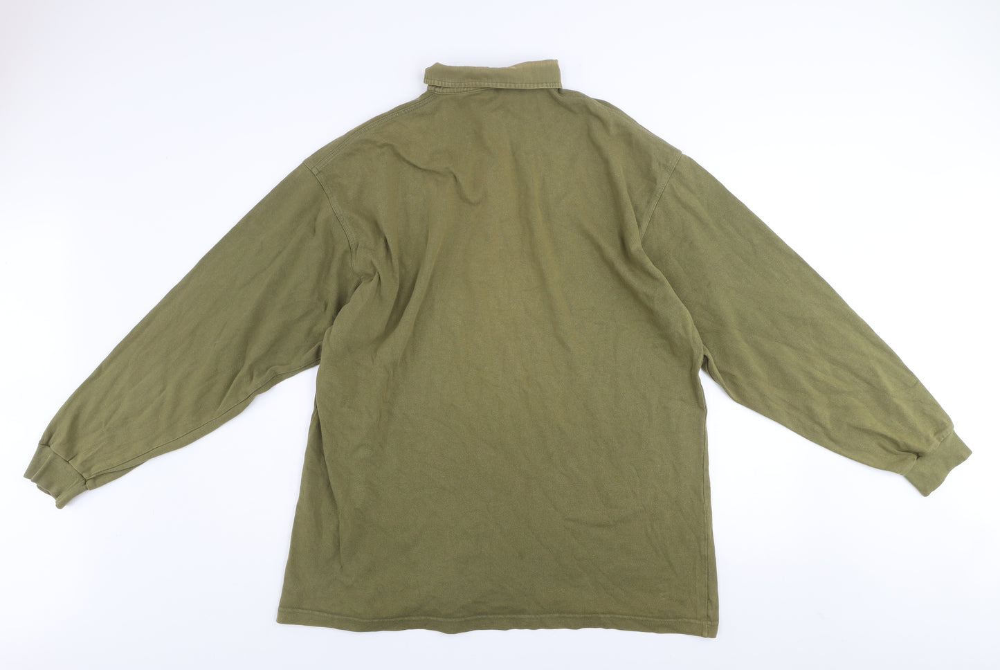 Hawkshead Men's Green XL Long Sleeve Cotton Button-Up Shirt