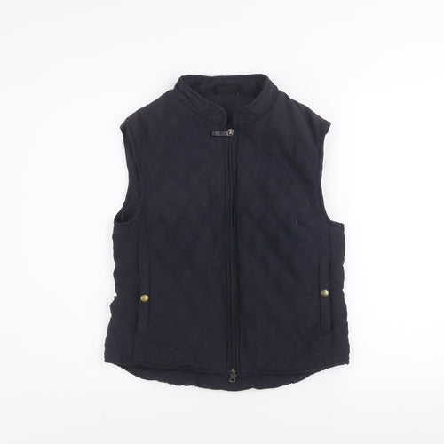 Mary Anne Women’s Blue Quilted Waistcoat Size 12 Lightweight Gilet