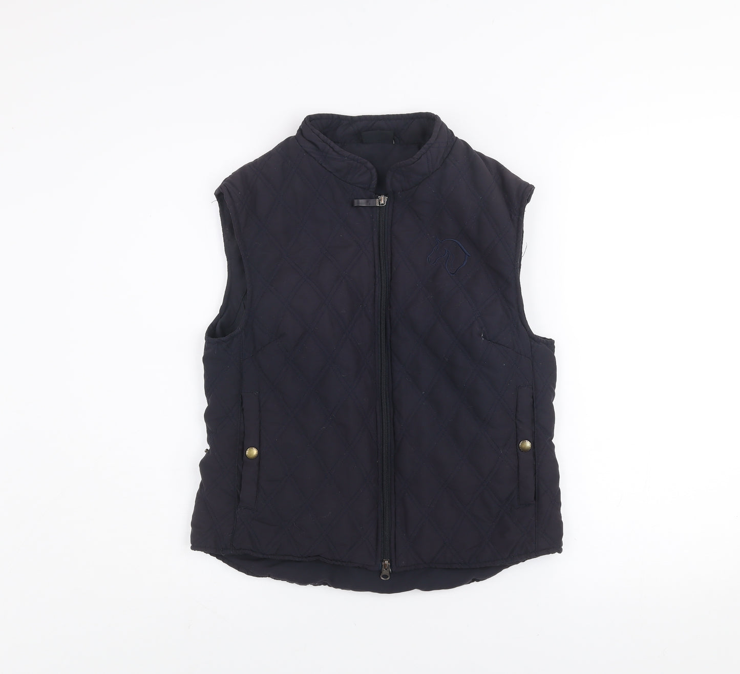 Mary Anne Women’s Blue Quilted Waistcoat Size 12 Lightweight Gilet