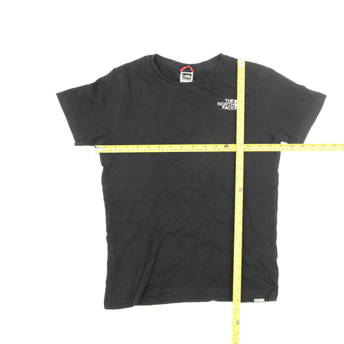 The North Face Boys Black XL Regular Fit Logo Cotton T-Shirt