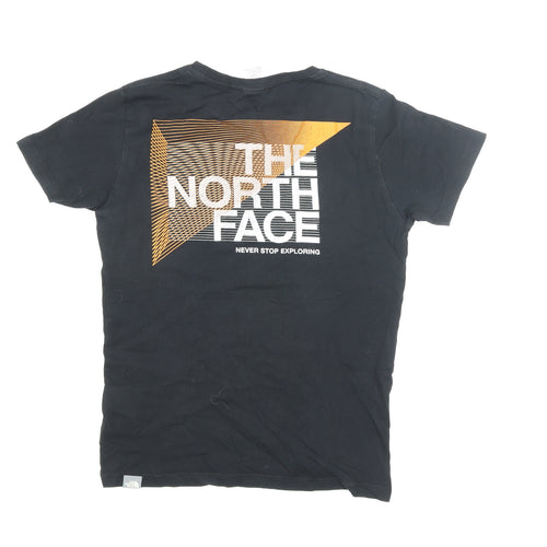 The North Face Boys Black XL Regular Fit Logo Cotton T-Shirt