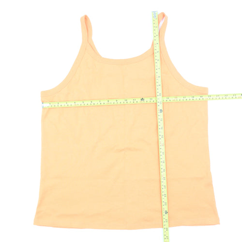 Marks and Spencer Women's Orange Slim Cami Top Size 22