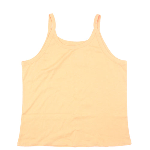 Marks and Spencer Women's Orange Slim Cami Top Size 22