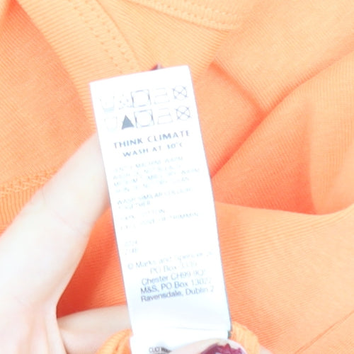 Marks and Spencer Women's Orange Slim Cami Top Size 22