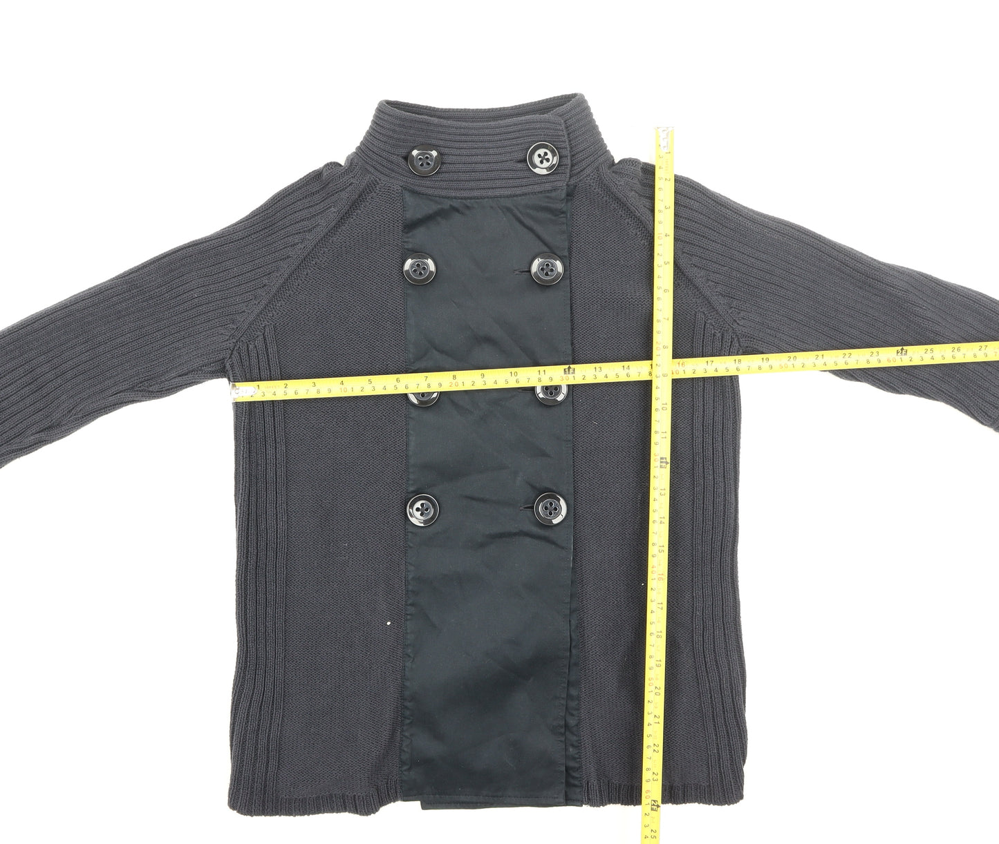 Marks and Spencer Women’s Blue Size 12 Chunky Knit Cardigan