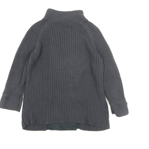 Marks and Spencer Women’s Blue Size 12 Chunky Knit Cardigan