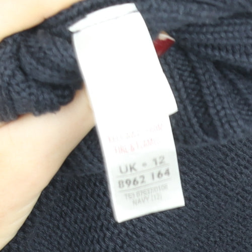 Marks and Spencer Women’s Blue Size 12 Chunky Knit Cardigan