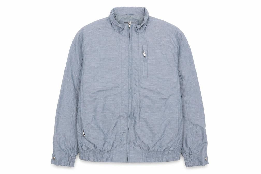 Front view of Greenwoods Men’s Blue XL Lightweight Windbreaker Jacket