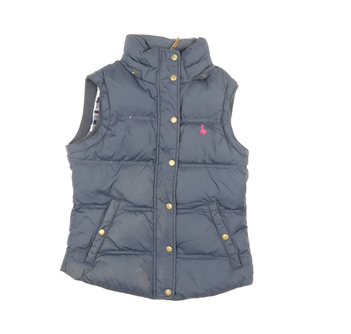 Jack Wills Women Blue Size 8 Puffer Gilet Quilted Waistcoat