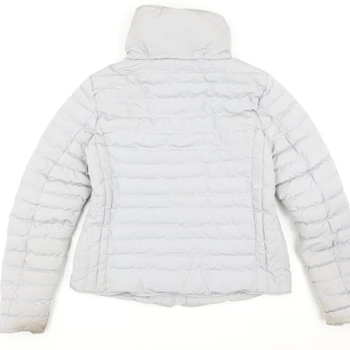 TKY Outfitters Women's Grey Puffer Jacket UK 12 Zip Lightweight