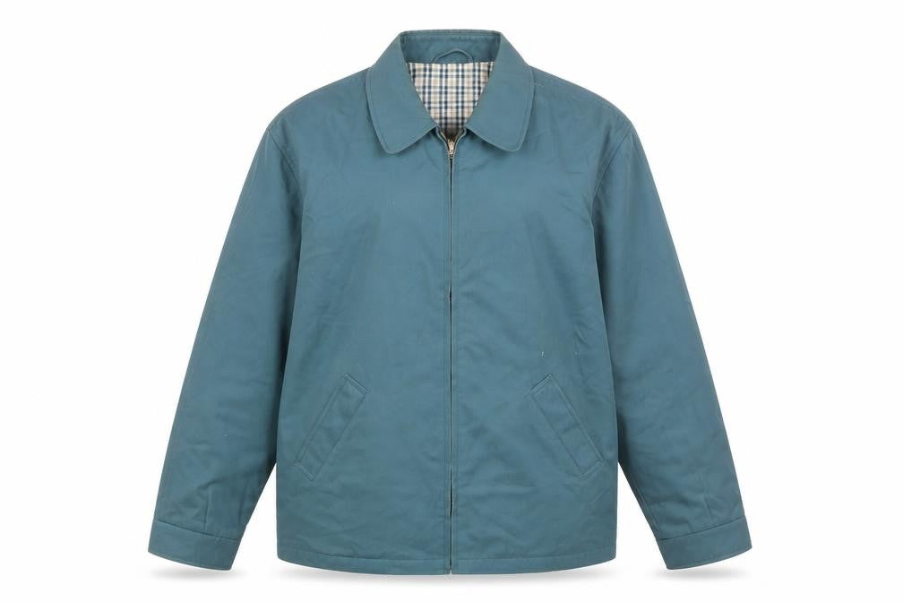 Front view of Berkertex Women's Green, size 14, Lined Zip Jacket