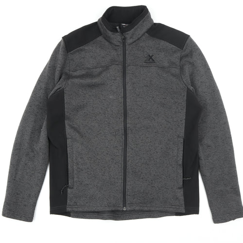 Zead Xposur Men's Grey Full Zip Fleece Jacket Size L Regular Fit