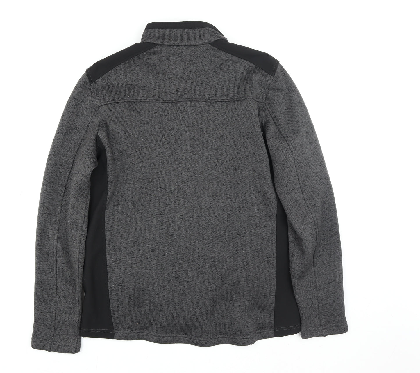 Zead Xposur Men's Grey Full Zip Fleece Jacket Size L Regular Fit