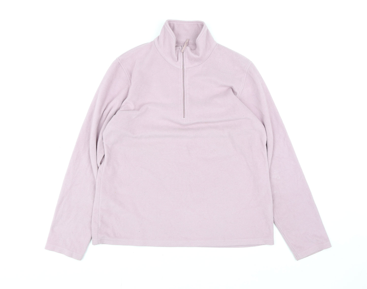 Mountain Warehouse Womens Pink Fleece Half Zip Jacket Size 14