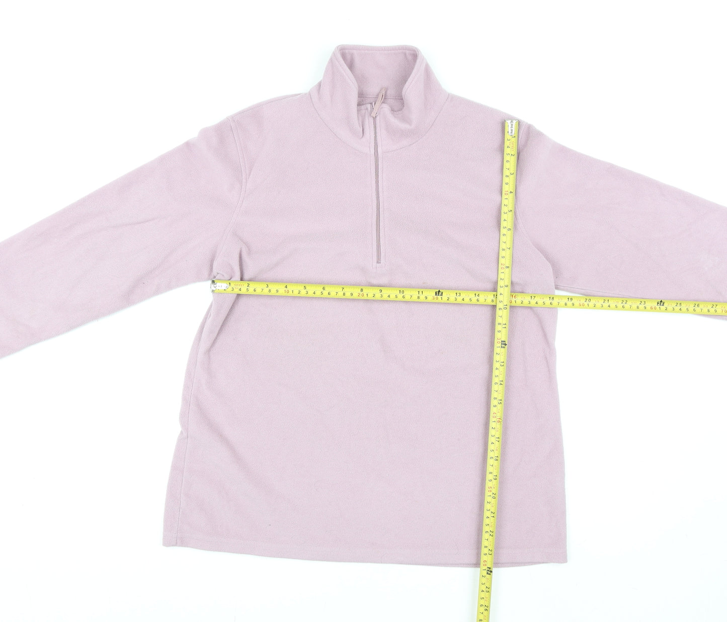 Mountain Warehouse Womens Pink Fleece Half Zip Jacket Size 14