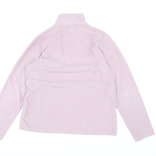 Mountain Warehouse Womens Pink Fleece Half Zip Jacket Size 14