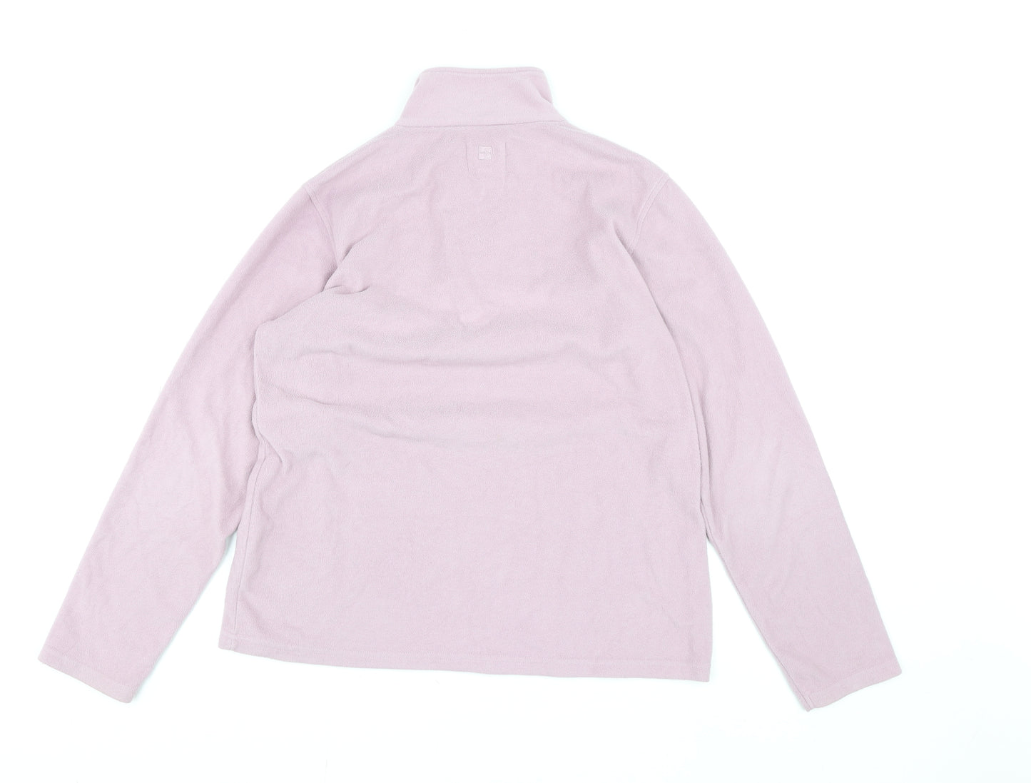Mountain Warehouse Womens Pink Fleece Half Zip Jacket Size 14