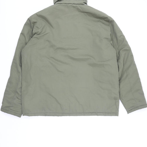 James Pringle Men's Green XL Puffer Jacket Full Zip Insulated