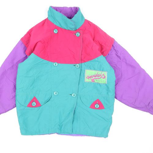 Fusalp Girls Multicoloured 12 Years Retro Ski Jacket Winter Colourblock