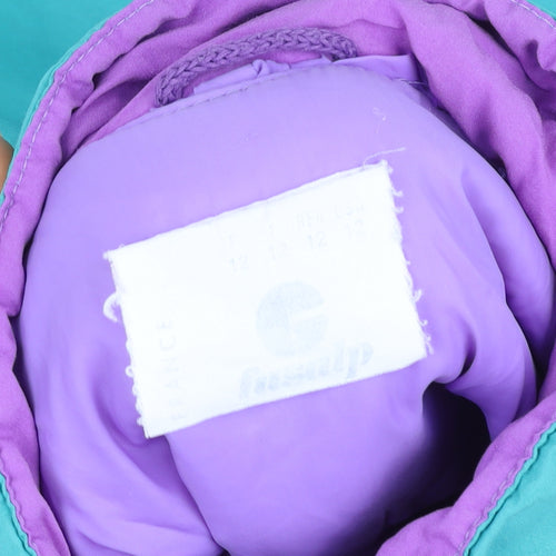 Fusalp Girls Multicoloured 12 Years Retro Ski Jacket Winter Colourblock