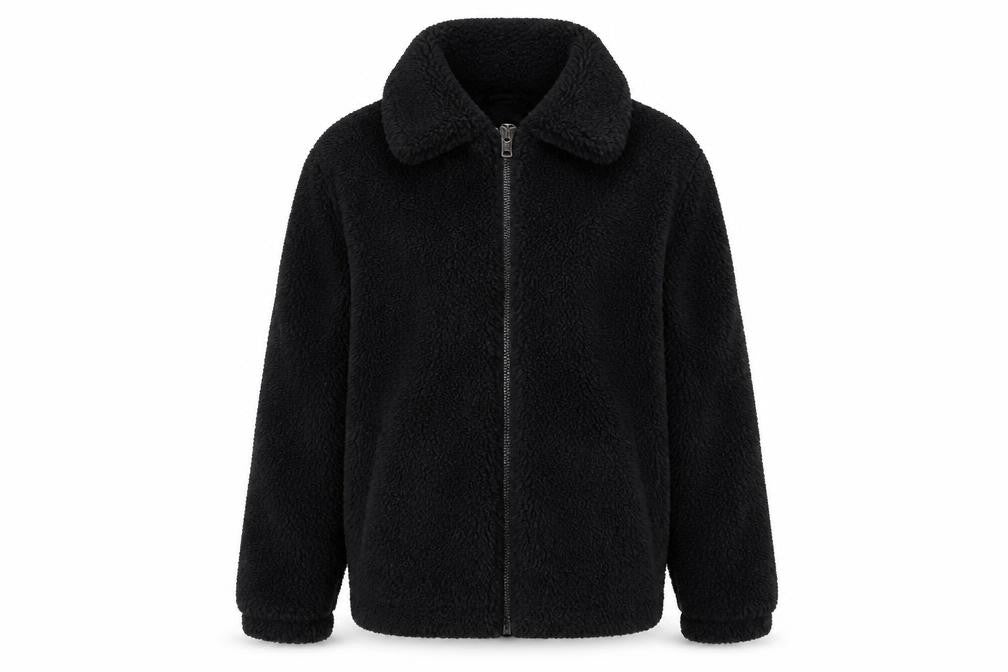 Urban Outfitters Women Black XS Full Zip Fleece Hoodie Jacket