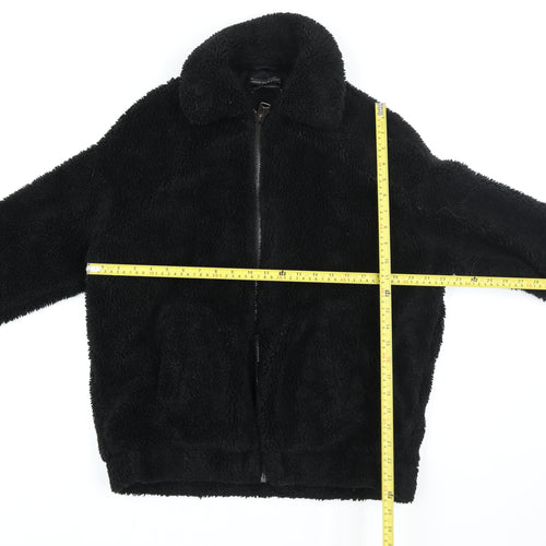 Urban Outfitters Women Black XS Full Zip Fleece Hoodie Jacket