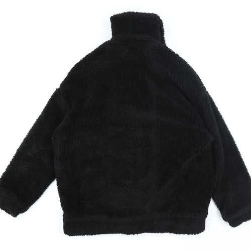 Urban Outfitters Women Black XS Full Zip Fleece Hoodie Jacket