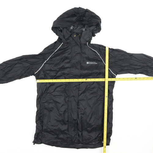 Mountain Warehouse Men’s Black Waterproof Hooded Rain Jacket M