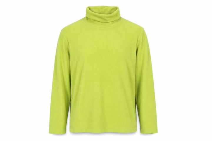 Uniqlo Men Green Roll Neck Fleece Pullover Sweatshirt Size L