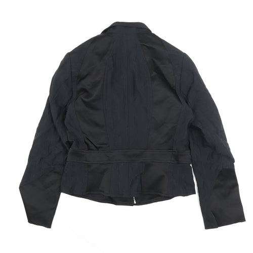 Infinitif Paris Women's Black Size 12 Slim Fit Short Jacket