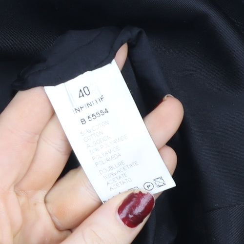 Infinitif Paris Women's Black Size 12 Slim Fit Short Jacket