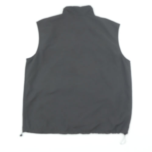 DIVIDED Men's Black Polyester Bodywarmer Waistcoat M Regular Fit