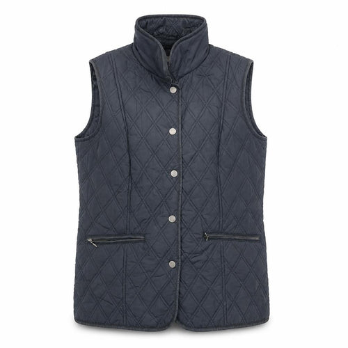 Classic Women's Black Quilted Waistcoat Size 10 Lightweight Gilet