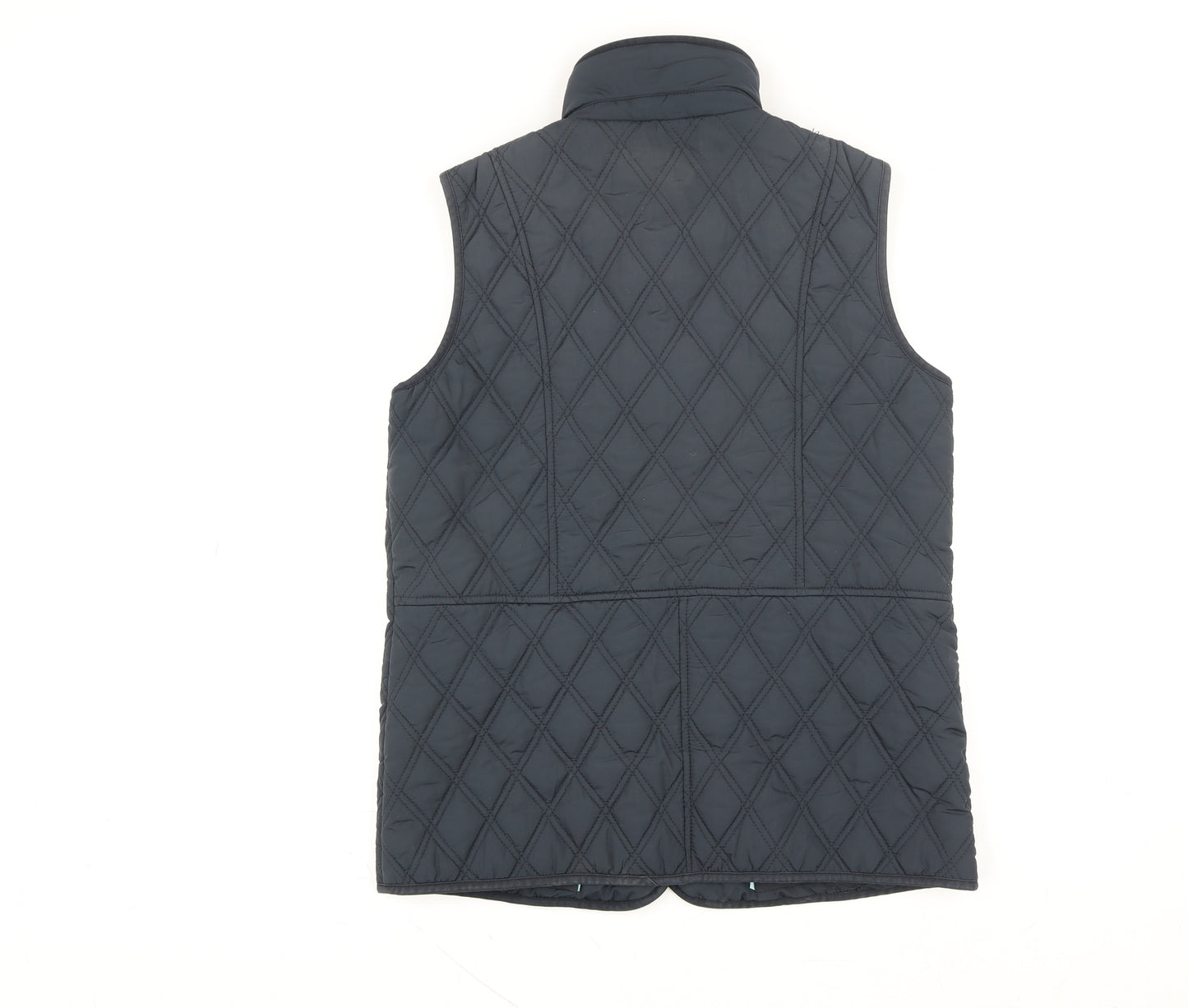 Classic Women's Black Quilted Waistcoat Size 10 Lightweight Gilet