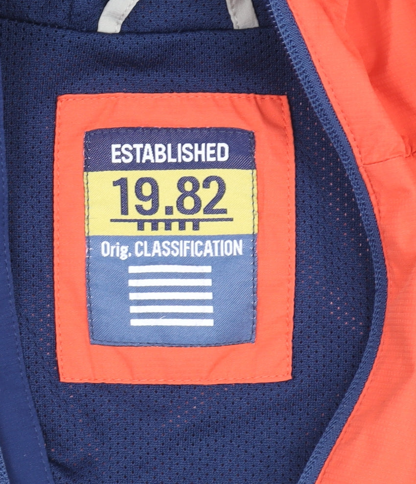 NEXT Boys Blue Orange Grey Hooded Windbreaker Jacket 4 Years