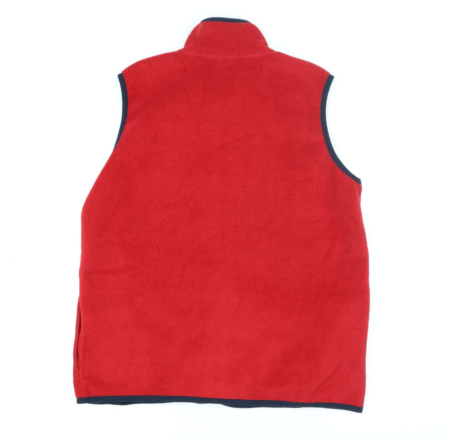 Mini Boden Boys Red Fleece Bodywarmer Waistcoat 11-12 Years Full Zip Polyester