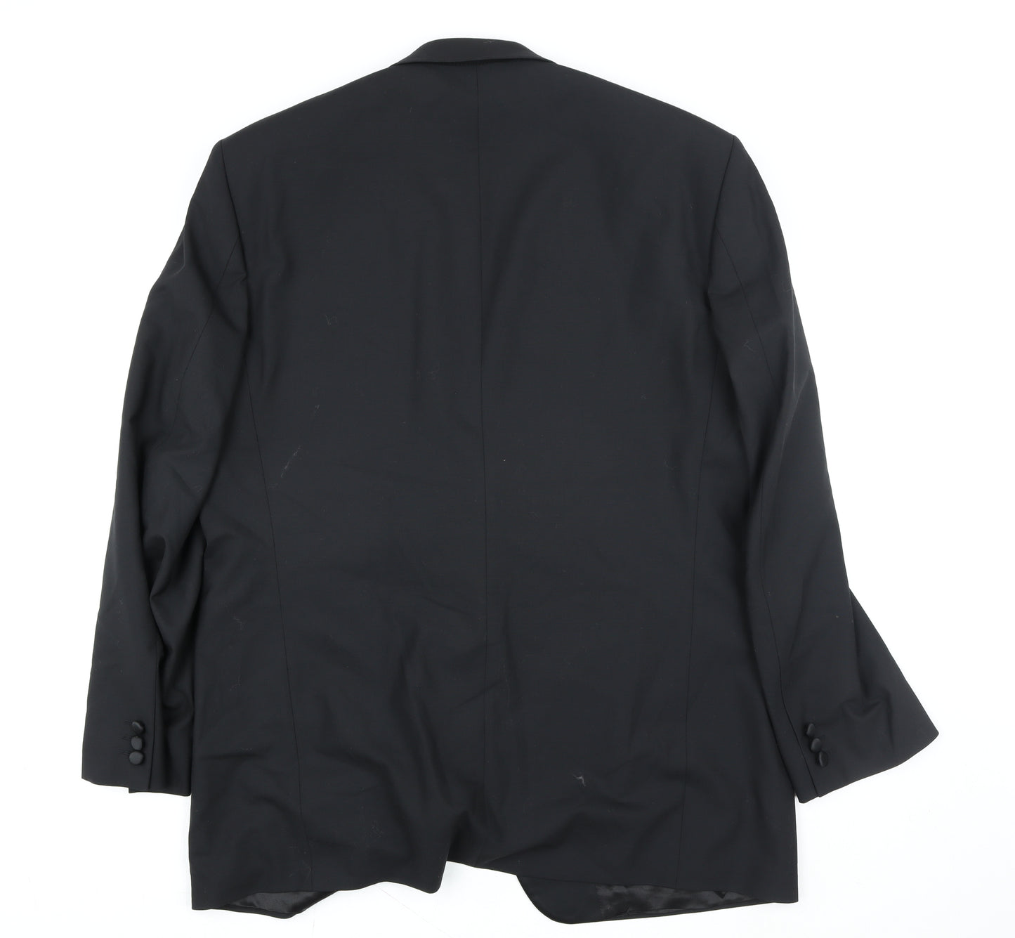 Marks & Spencer St Michael Black Wool Blend Women's 44L Suit Jacket