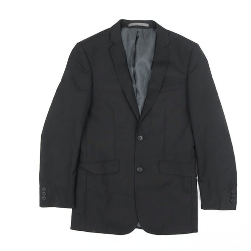 Marks and Spencer Women's Black Regular Fit Two-Button Blazer Size M