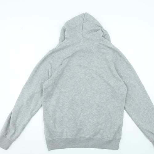 Champion Mens Grey 2XL Pullover Logo Hoodie Sweatshirt