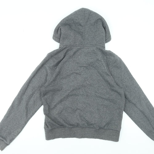 SoulCal & Co Women Grey Full Zip Hoodie Size 18 Cotton Blend Casual