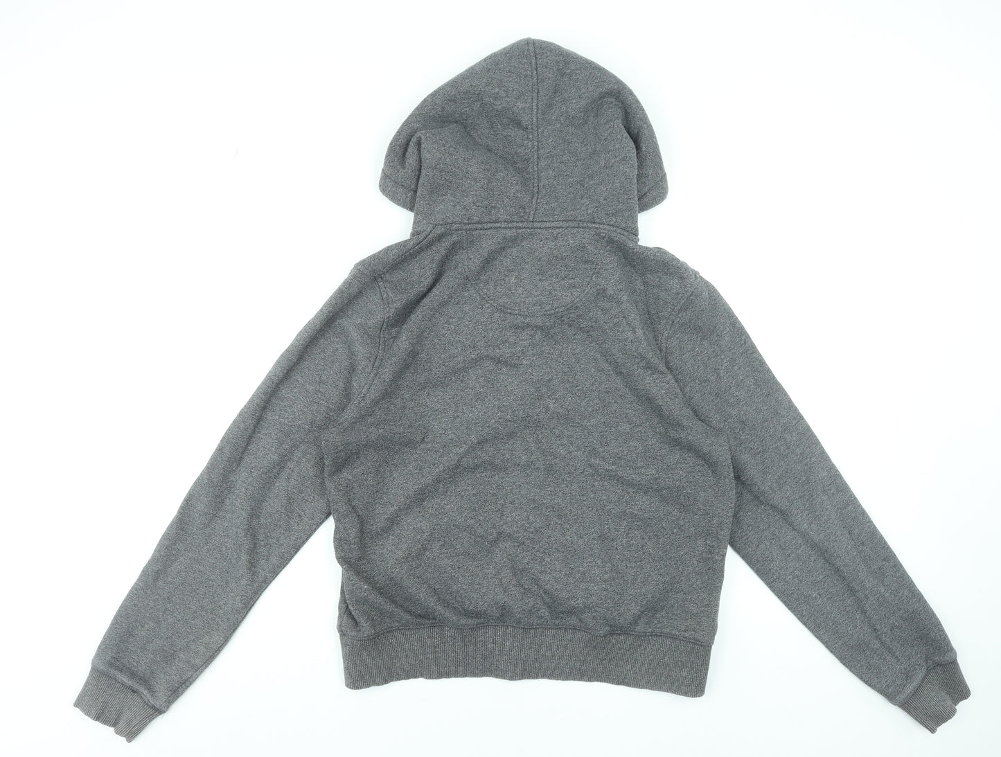 SoulCal & Co Women Grey Full Zip Hoodie Size 18 Cotton Blend Casual
