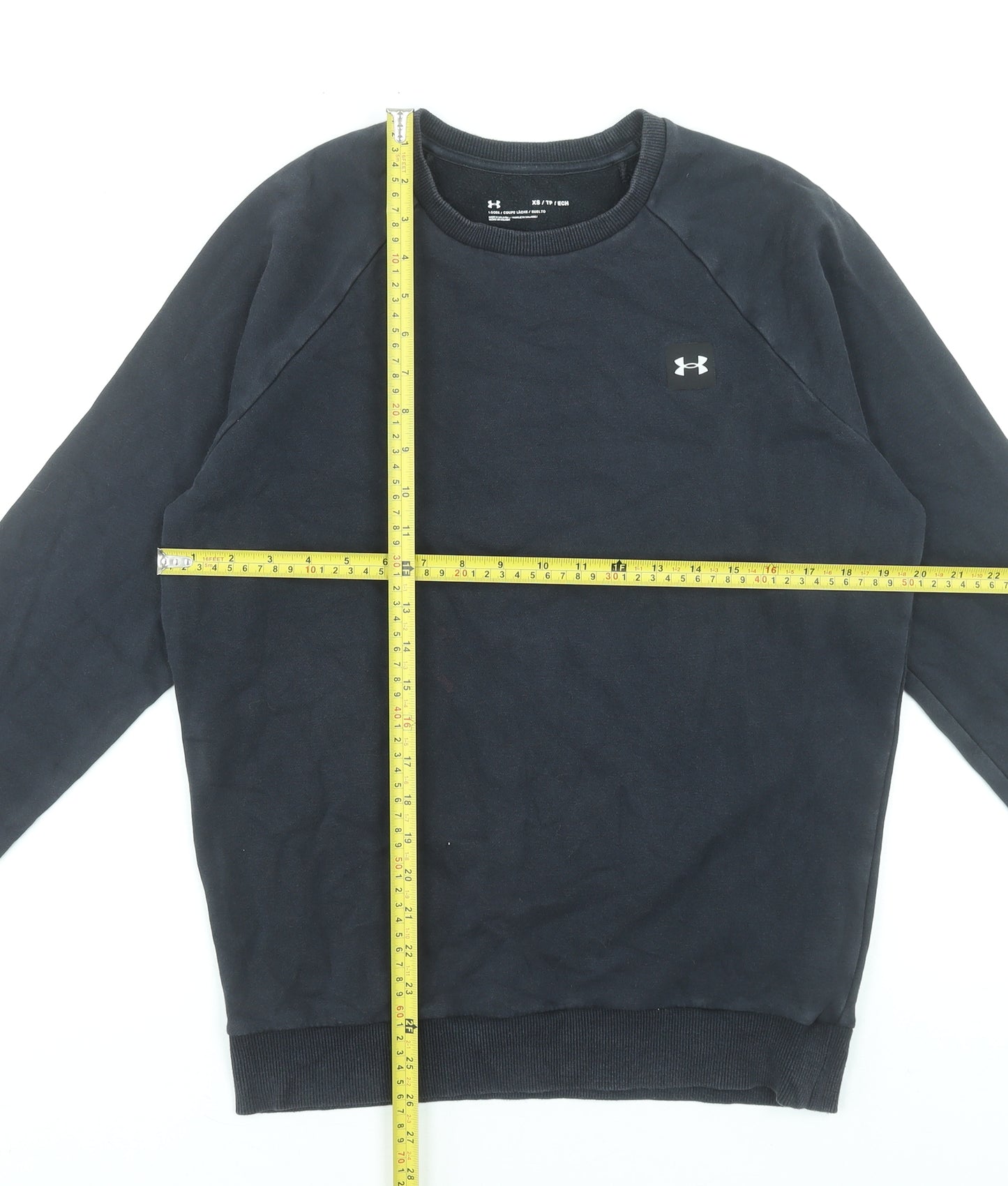 Under Armour Men's Black XS Pullover Crew Neck Fleece Sweatshirt