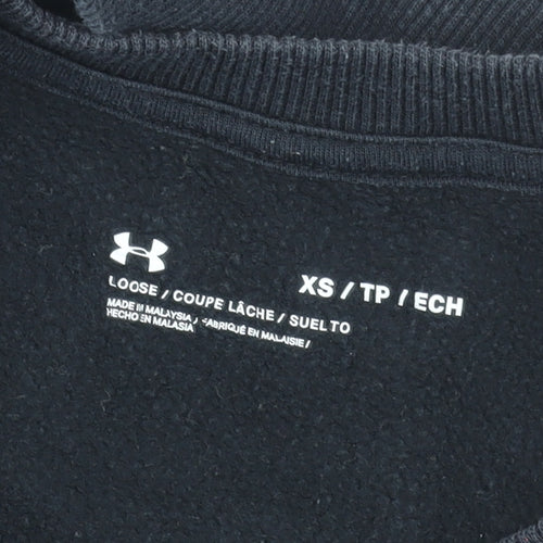 Under Armour Men's Black XS Pullover Crew Neck Fleece Sweatshirt