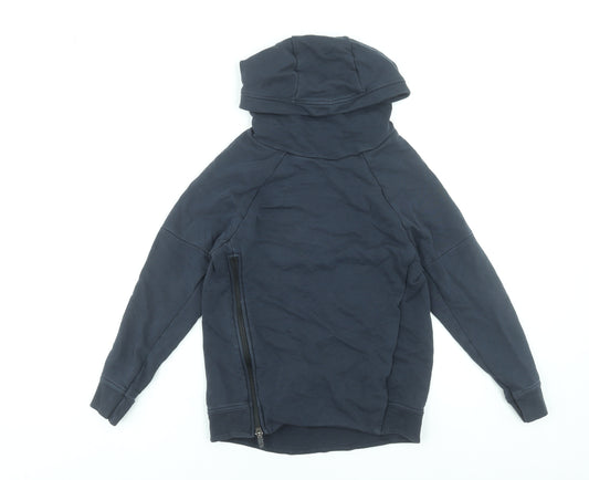 Next Boys Black Hoodie 9 Years Pullover Cotton Blend Casual