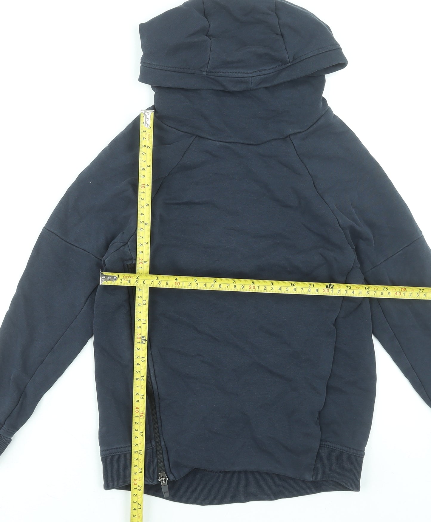 Next Boys Black Hoodie 9 Years Pullover Cotton Blend Casual