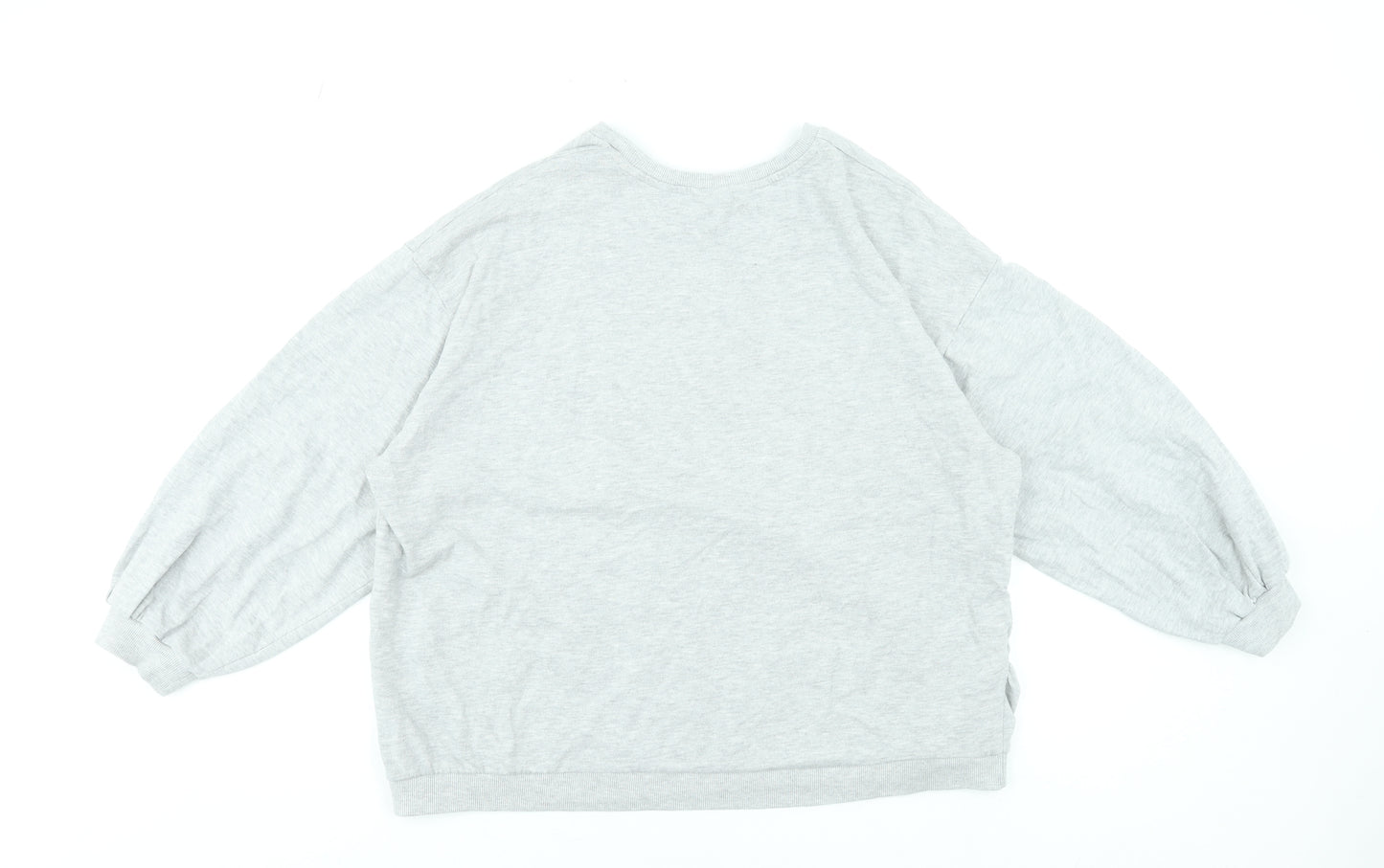 Disney Women Grey Mickey & Minnie Love Pullover Sweatshirt Size 18