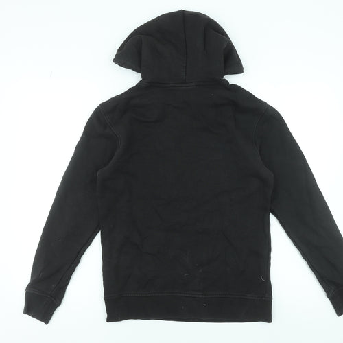 Adidas Womens Black 10 Pullover Hoodie Cotton Hooded Sweatshirt