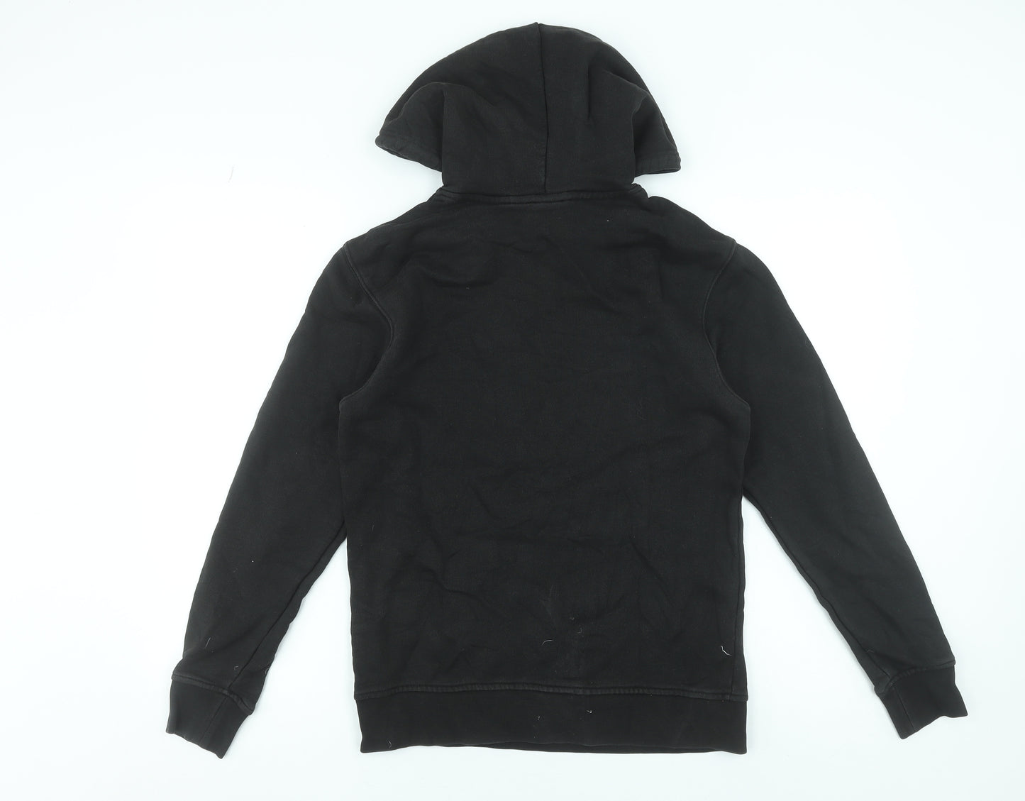Adidas Womens Black 10 Pullover Hoodie Cotton Hooded Sweatshirt
